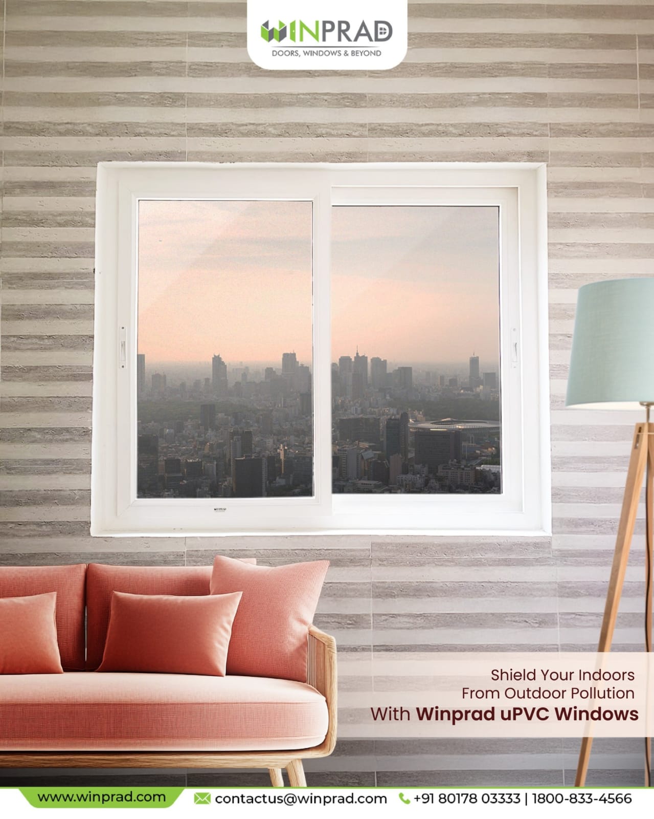 uPVC Windows Help Protect Your Home from Outdoor Pollution and Noise