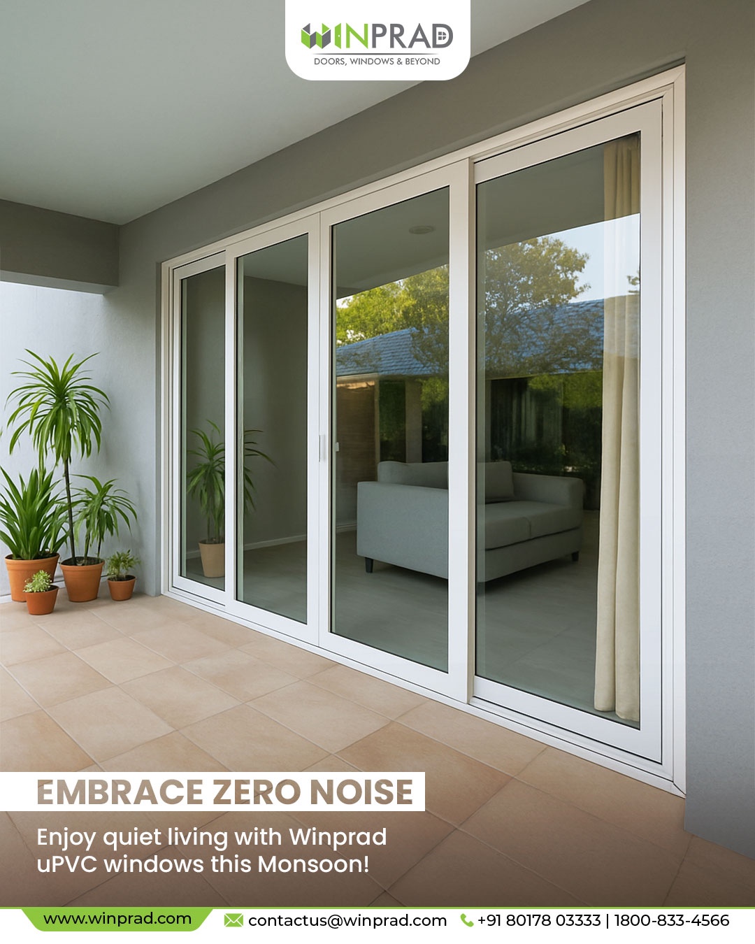 Soundproof uPVC Windows